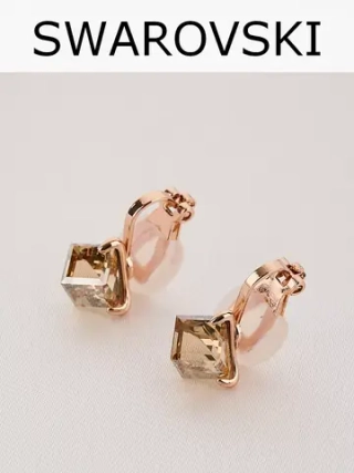 Клипсы Миражи с кристаллами Swarovski шампань