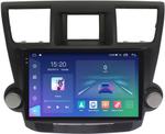 Магнитола для Toyota Highlander 2 2007-2013 XU40 (крутилки декоративные) - Parafar PF035T1LUX1RN2K на Android 13, Быстрая, QLED+2K, CarPlay, 4G SIM-слот