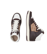 Кожаные кроссовки sava Guess - коричневый(FMJSAM FAP12)