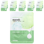 SNP, Daily Beauty Mask, Cicaronic``, 10 листовых масок, по 0,67 (20 мл) каждая