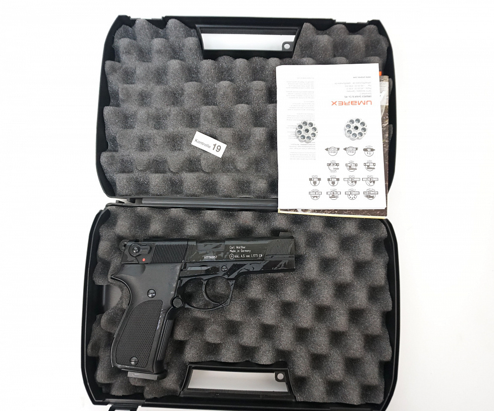Пневматический пистолет Umarex Walther СР 88 чёрный