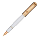 Перьевая ручка Aurora Talentum Dedalo White Rose GT, перо - F, в подарочной коробке