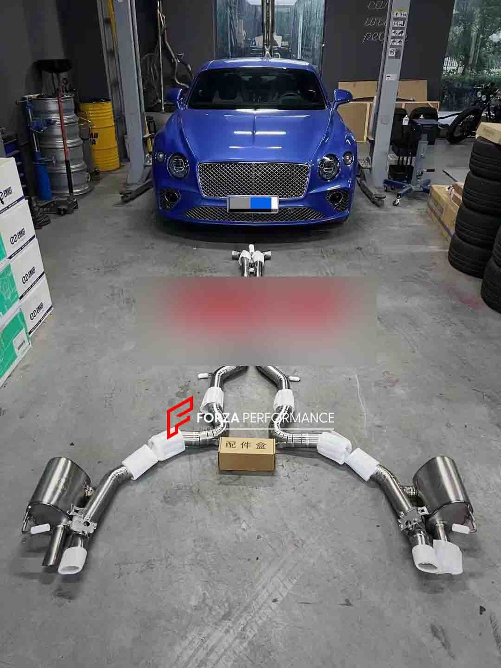 Выхлопная система с заслонками для Bentley Continental GT V8 4.0