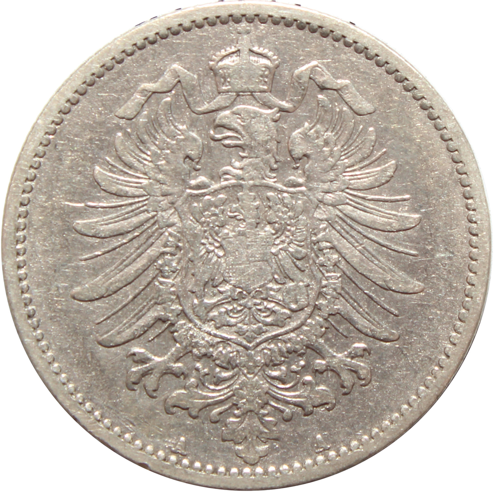 1 марка 1887 (A) Германия F-VF