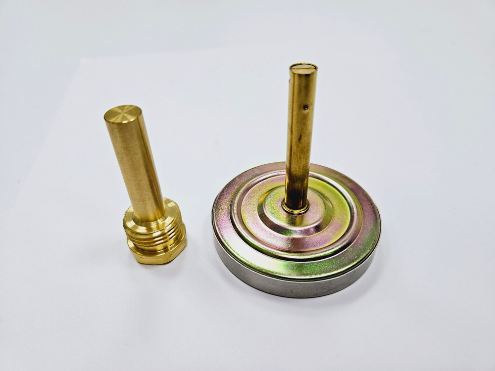 Термометр биметаллический с колбой (D63мм, L55мм, G1/2", 0-120град.)