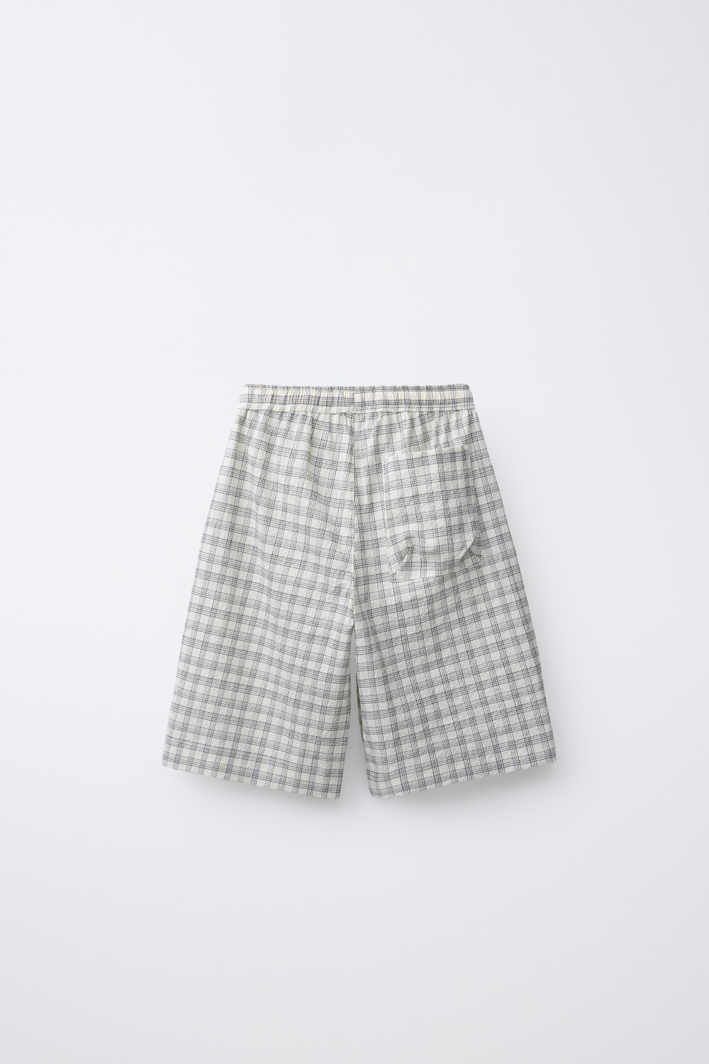 ZARA X PUKAS ШОРТЫ PUKAS SURF В КЛЕТКУ, ЭКРЮ/БЕЖЕВЫЙ