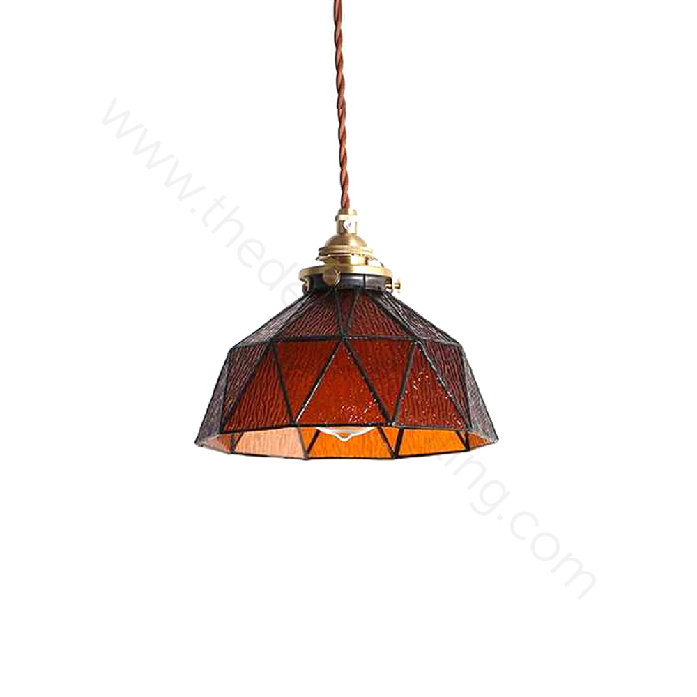 Pendant design lamp Provence  (Amber)