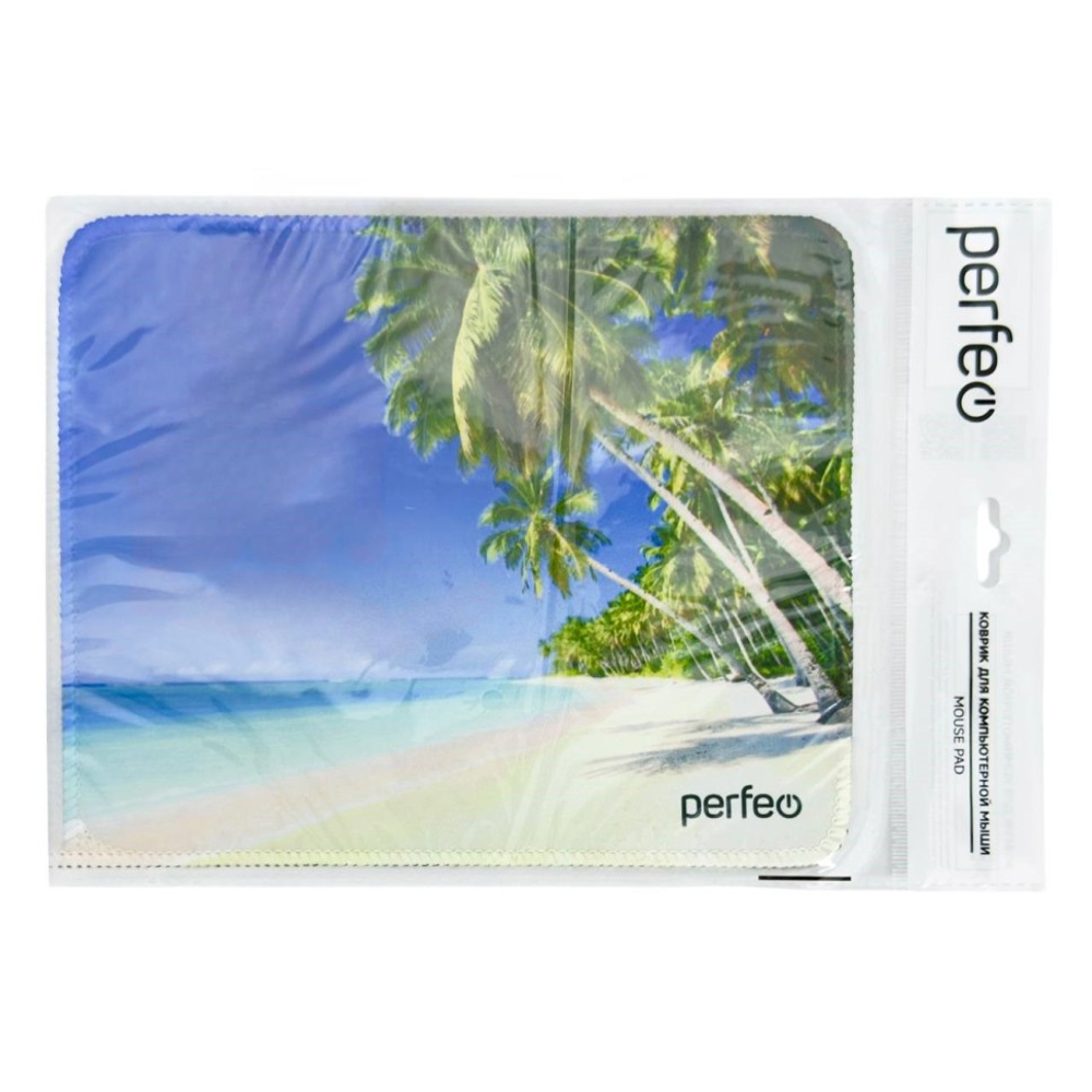 Perfeo Коврик для компьютерной мыши "Пляж", Рис.10 (180*220*2 мм), ткань+резиновое основание