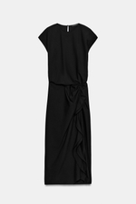 ПЛАТЬЕ МИДИ СО СБОРКАМИ — ZW COLLECTION — ZARA