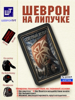 Шеврон на липучке "Викинги. Северный ветер" dtf