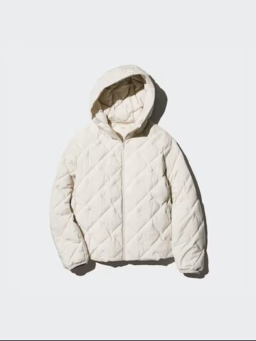 UNIQLO КУРТКА С КАПЮШОНОМ, СВЕТЛО-БЕЖЕВЫЙ