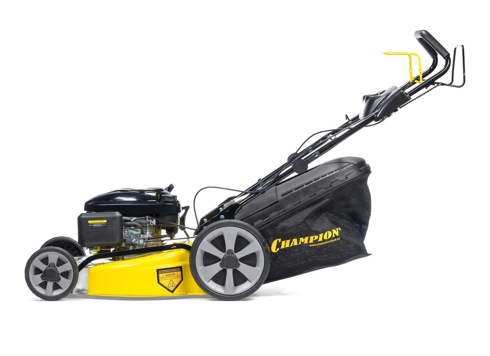 Газонокосилка CHAMPION LM5347 (PRO 4,4кВт привод 520мм 60л 20-80мм 1рычаг/8, 39кг 4в1)