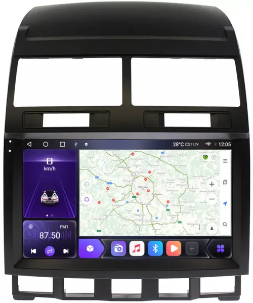 Магнитола для Volkswagen Touareg 2002-2010 - Kuberg OL-9106 QLed+2K, Android 12, Быстрая, CarPlay, 4G SIM-слот