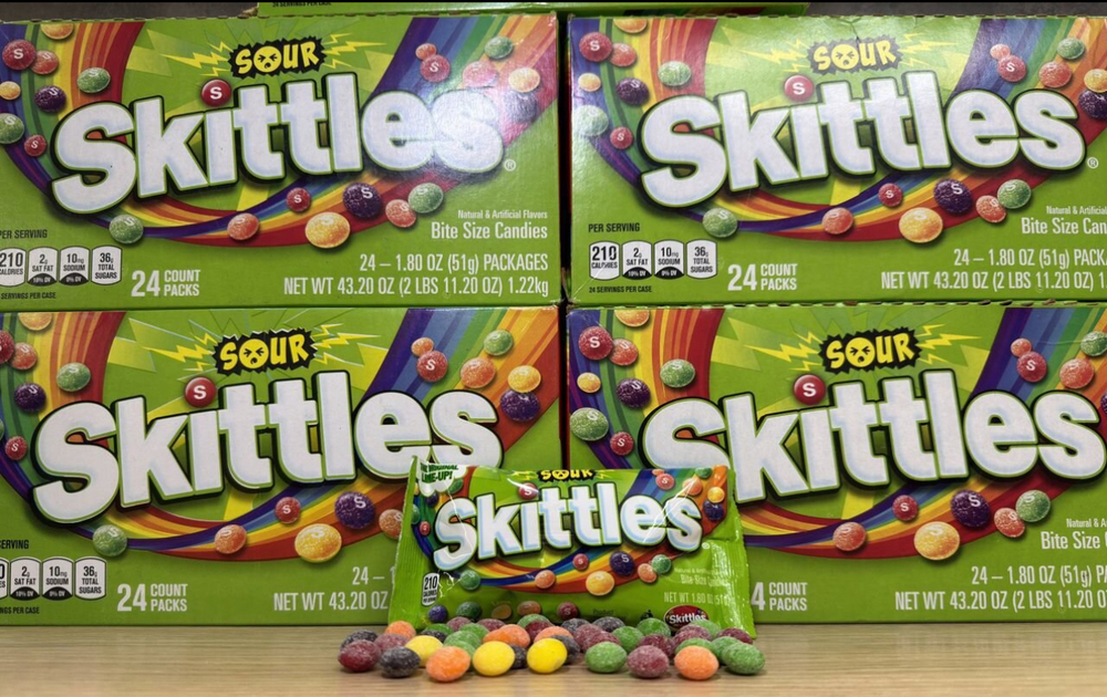 Skittles с кислой посыпкой (Sour Skittles) США51гр