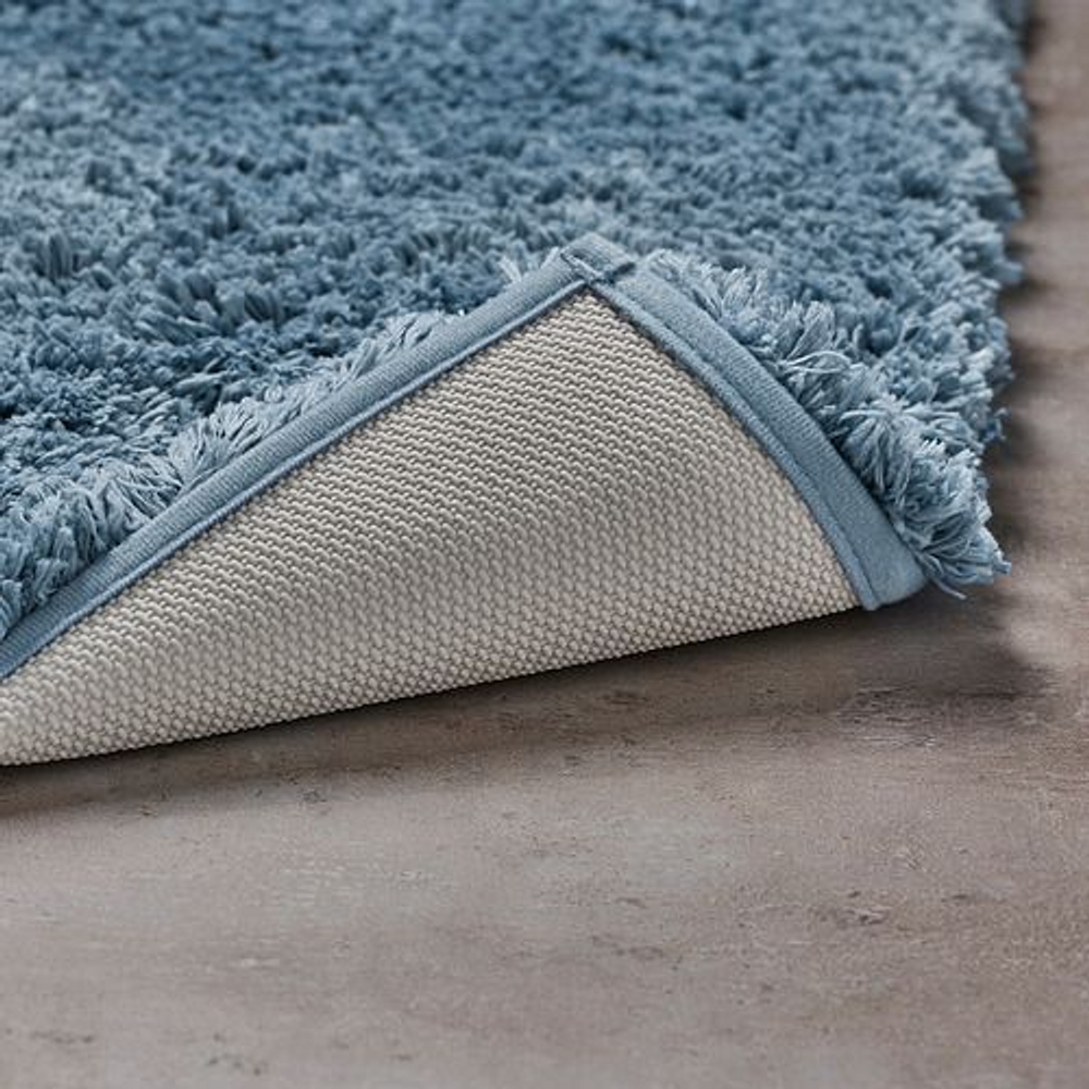 Коврик IKEA для ванной или прикроватный ALMTJАRN синий пушистый 40х60 см (из Финляндии)