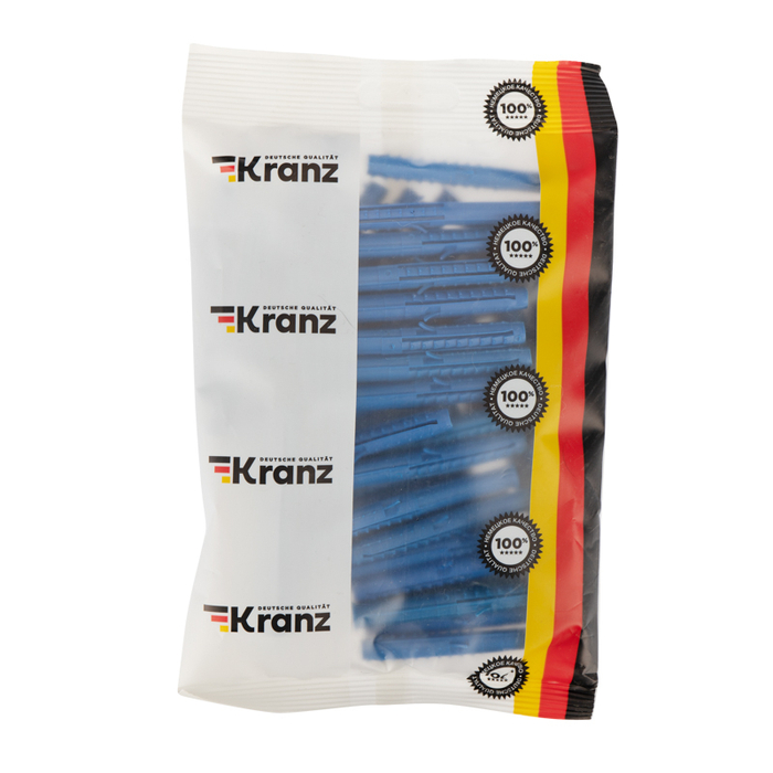 Дюбель распорный 8х30 синий KRANZ, пакет 50шт, KR-01-3618-010  4601004237353  7353 45.02