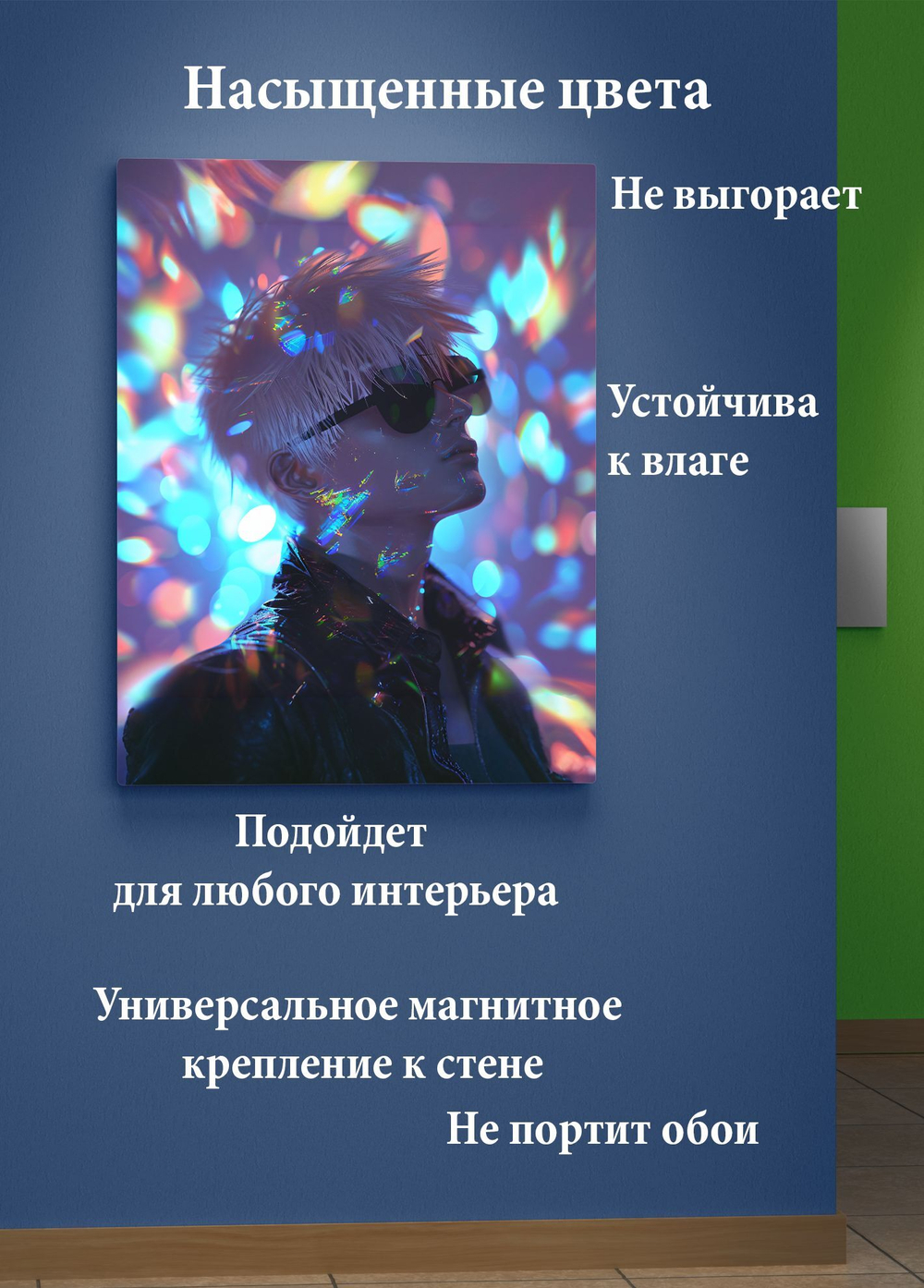 Картина на стену на металле от MetallSubArt "Магическая битва"