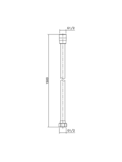 Душевой шланг AVS PVC 150 см, белый матовый 811-660-MW