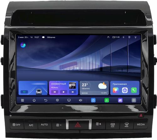 Магнитола для Toyota Land Cruiser 200 2007-2015 (климат на ШГУ) - Kuberg QLed+2K, Android 14, TS105, Быстрейшая, CarPlay, SIM-слот