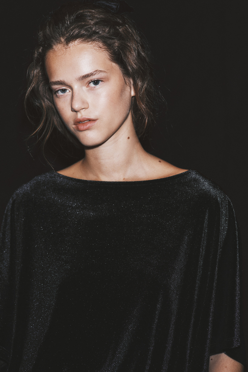 Бархатное платье со сборками - H&M