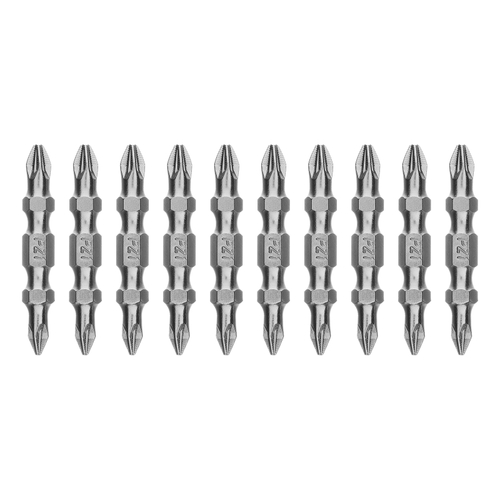 Бита двухстор., PZ2-PZ1х45мм, сталь S2, 10шт. Gross