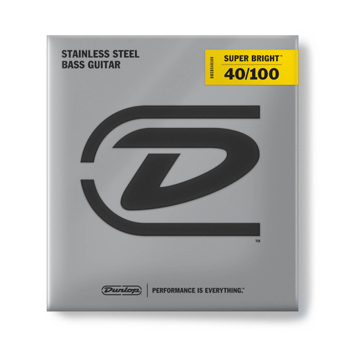 Dunlop DBSBN40100 Super Bright Nickel струны для бас гитары, никель, 40-100