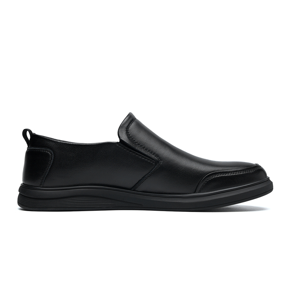 SEPTWOLVES Top Grain Cow Leather Casual Leather Shoes Men"s Black