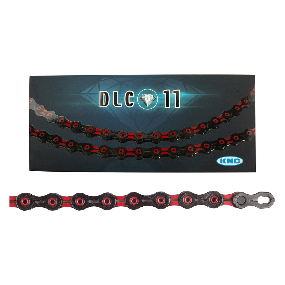 Цепь KMC DLC X11SL 11 ск. 116L Black/Red