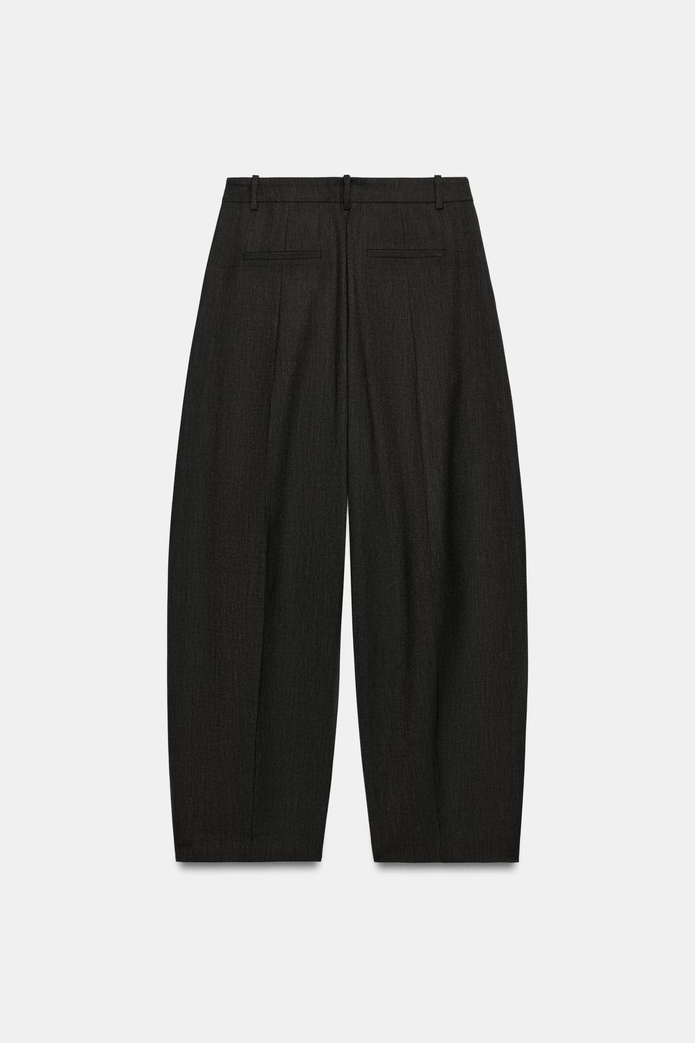ZARA БРЮКИ BALLOON ZW COLLECTION, КОРИЧНЕВЫЙ