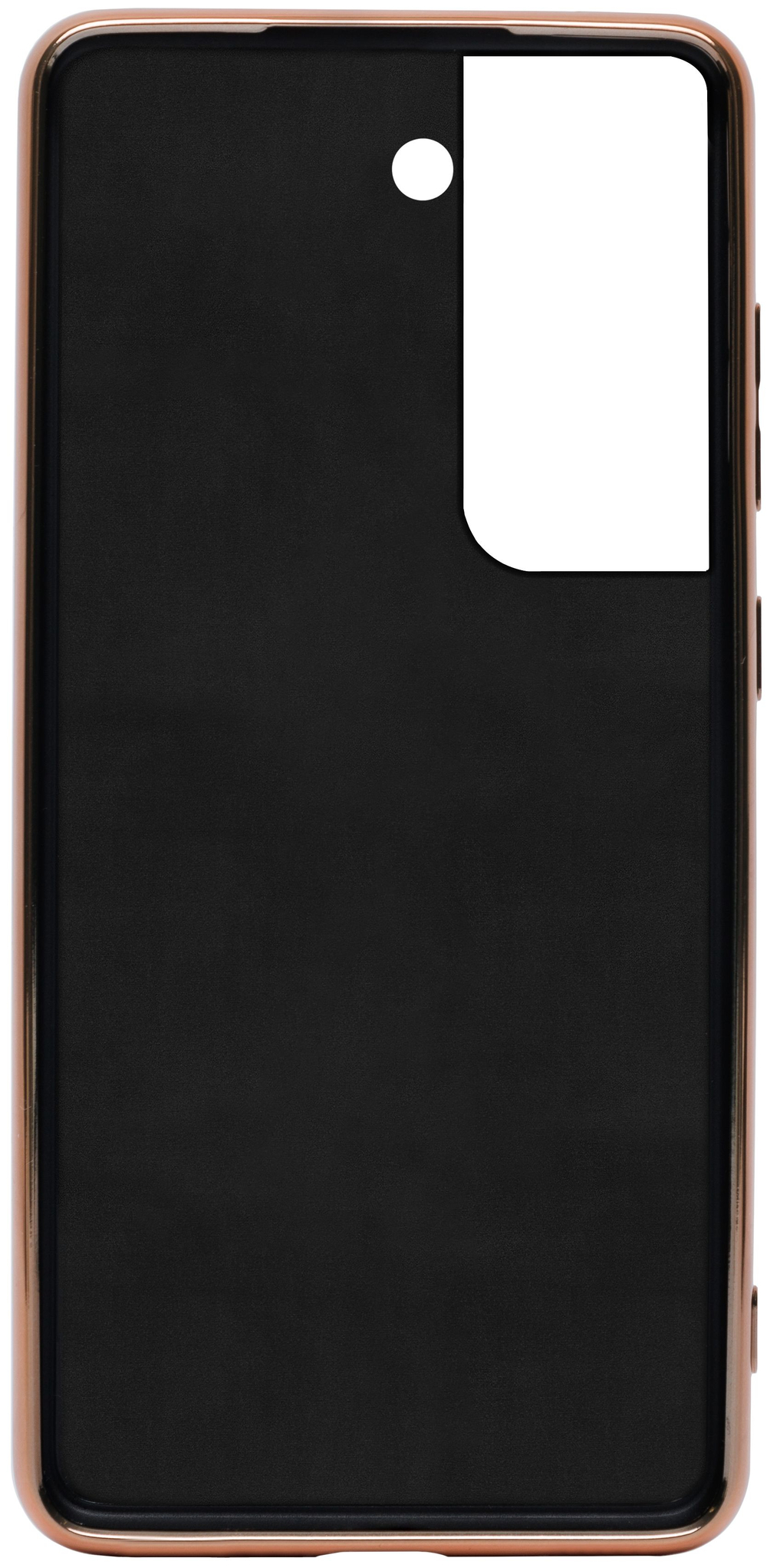 Стильный глянцевый чехол для SAMSUNG GALAXY S21 5G (не ULTRA/ FE/ PLUS!) с кольцом-подставкой и бархатной подкладкой
