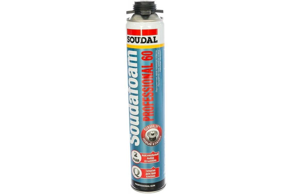 Пена монтажная Soudal T REX 60 проф пистолетная 750 мл