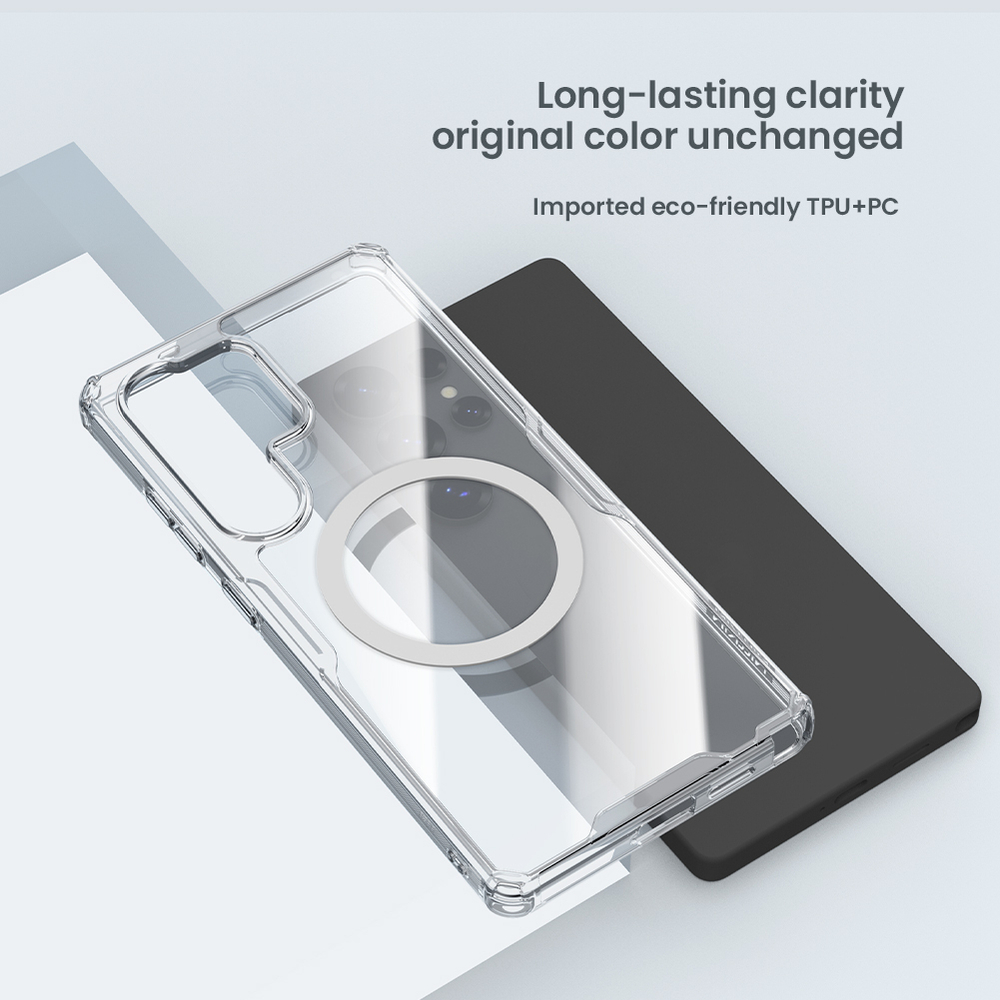 Чехол усиленный от Nillkin с поддержкой MagSafe для Samsung Galaxy S25 Ultra, серия Nature TPU Pro Magnetic