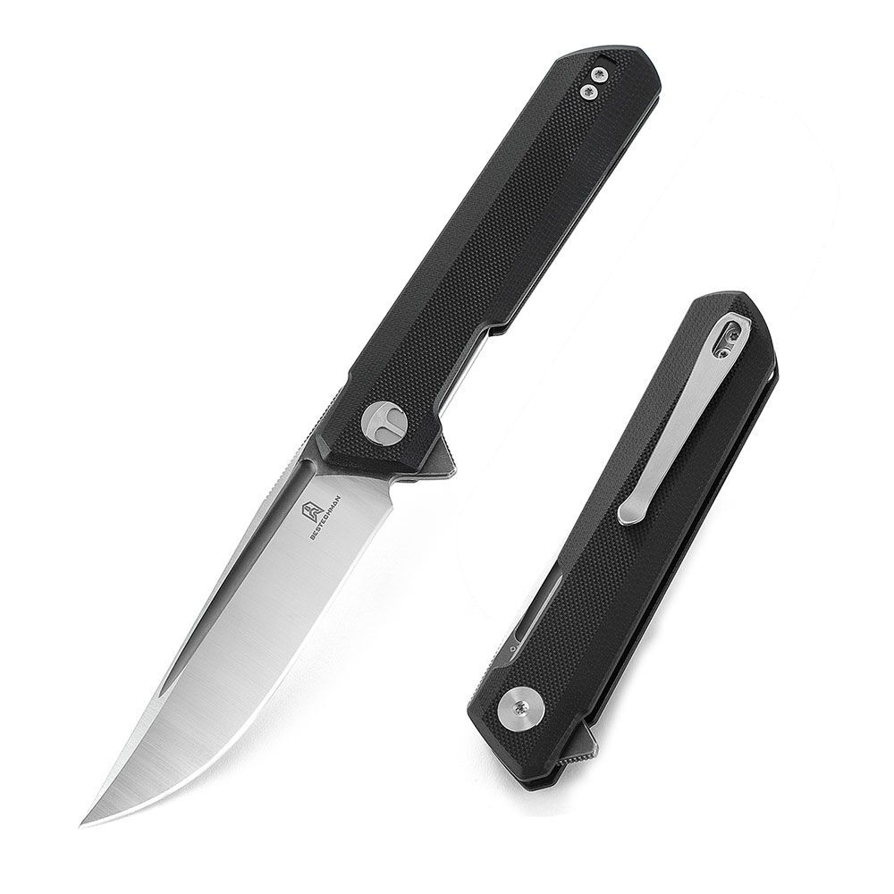 Нож туристический Bestechman Dundee сталь D2, рукоять G10 зеленая