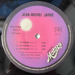 Винтажная виниловая пластинка LP Jean Michel Jarre Oxygene (Франция 1981)