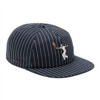 Теннисная кепка Lacoste Striped Embroidered Cotton Twill — blackbird/naturel clair