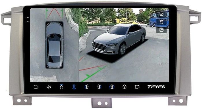 Магнитола для Toyota Land Cruiser 105 1998-2007 - Teyes CC3-2K-360 на Android 10, Быстрая, 2K QLED, CarPlay, 4G SIM-слот, 4 камеры в комплекте