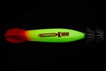 Кальмарница ASARI Torpedo 100гр #01 Red Head-Green Lumo