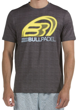 Мужская теннисная футболка Bullpadel Carara - negro vigore