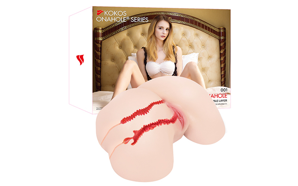 Мастурбатор-полуторс Adel Real HIPS двойной слой телесный KOKOS M01-003-10DH