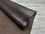 Кожа для сумок и рюкзаков в коричневом цвете Наппа цв. Коричневый / Nappa Wax Dark Brown