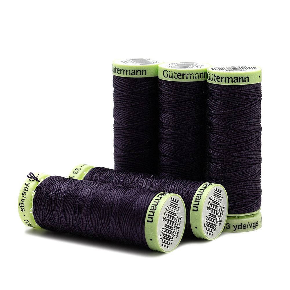 Нитки отделочные Gutermann Top Stitch 30 (30 метров), 5 кат. | 575 св.черничный