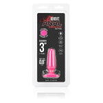 Розовый анальный плаг из силикона Seamless Silicone Butt Plug - 7,5 см. (Цвет: розовый)