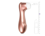 Вакуум-волновой бесконтактный клиторальный стимулятор Satisfyer PRO 2 (11 режимов , розово-золотой с белым ) (Цвет: розово-золотой с белым)