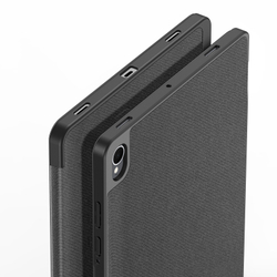 Чехол книжка черного цвета для планшета Samsung Galaxy Tab S11, серия Domo Series (с держателем для S Pen и функцией автоматического перехода в спящий режим) от Dux Ducis