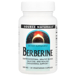 Source Naturals, Берберин, 500 мг, 30 вегетарианских капсул