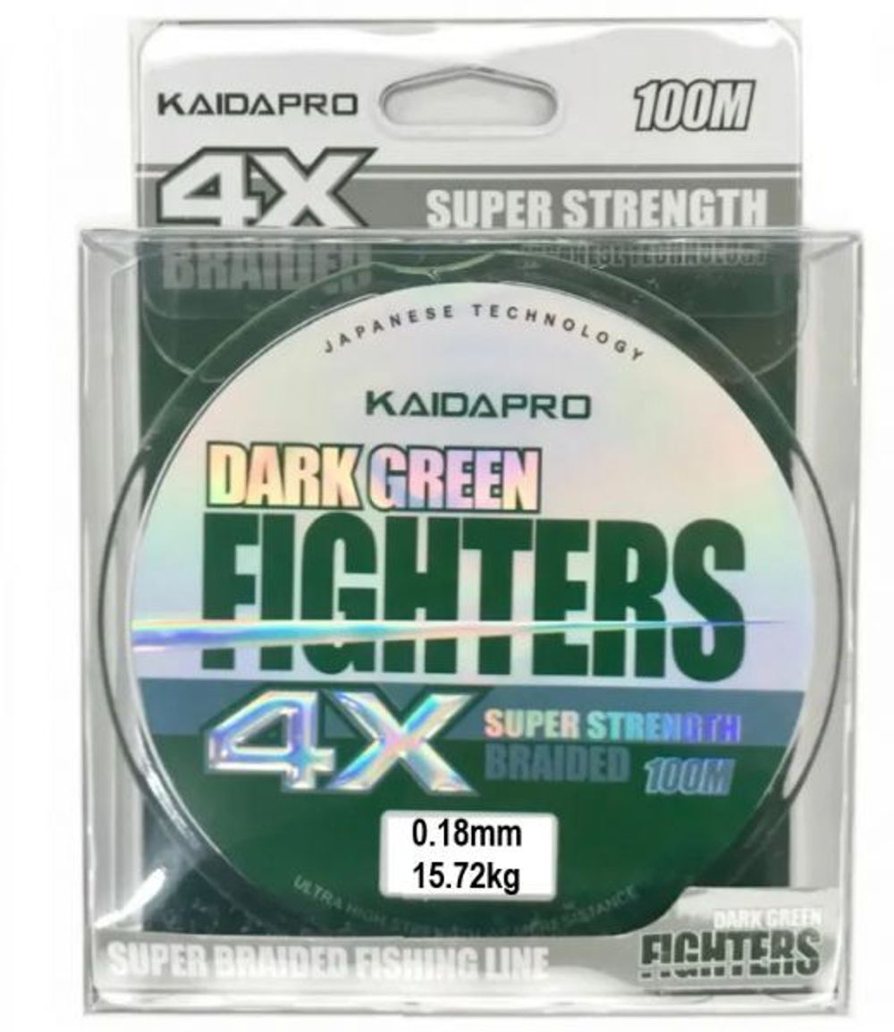 Плетеный шнур для рыбалки Kaida Fighters PE X4