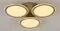 Люстра потолочная светодиодная Rilon 9301/240*3 CHAMPAGNE GOLD, 102 Вт, золотая и шампань