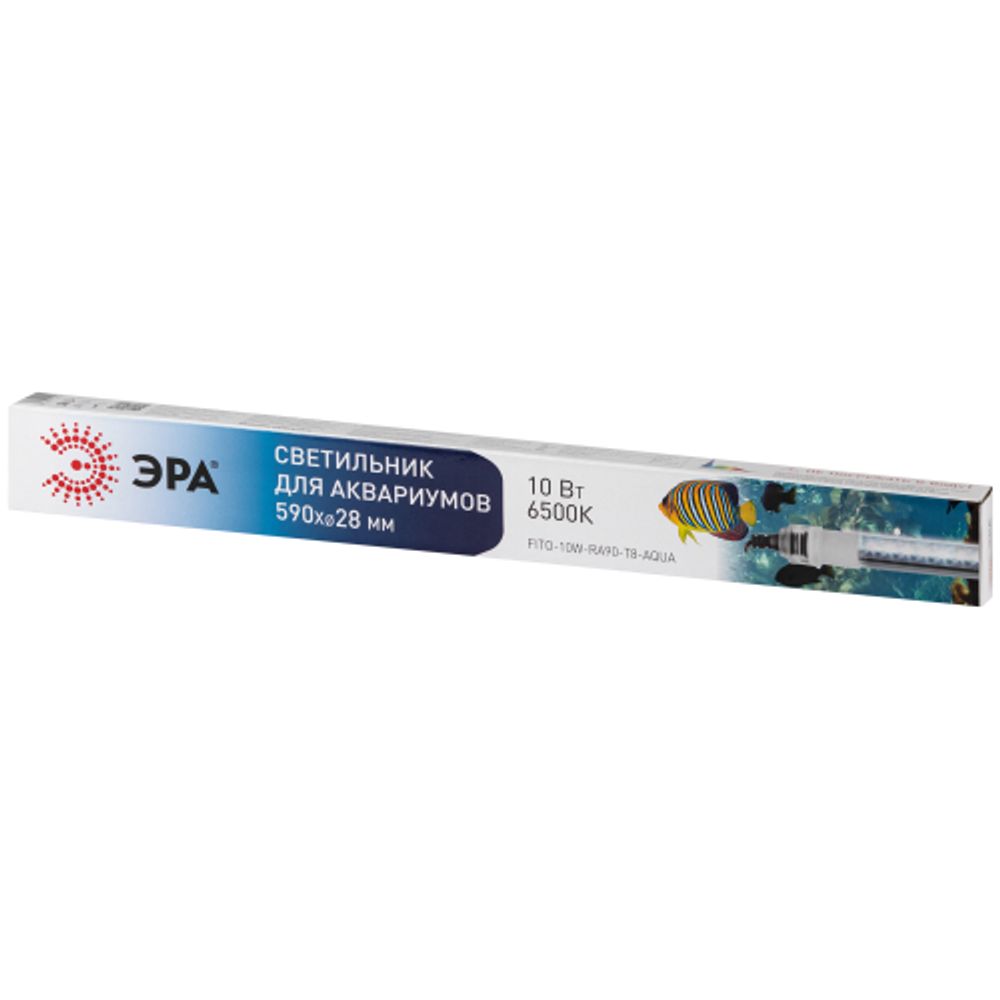 Фитолампа для растений светодиодная ЭРА FITO-10W-Ra90-Т8-AQUA для аквариума, 10 Вт, полный спектр | Фитолампы T8