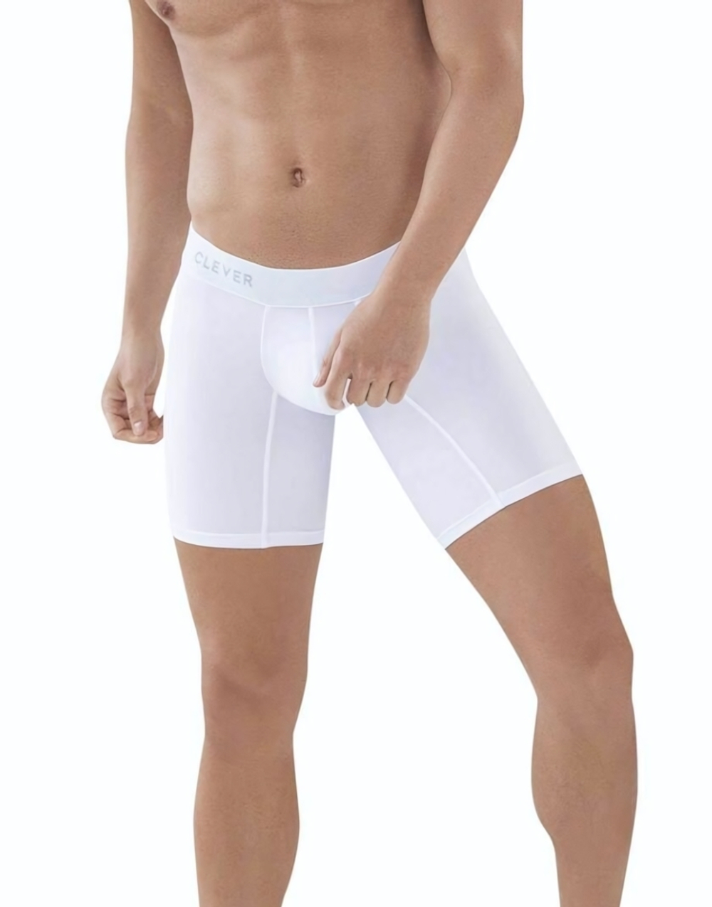 Белые удлиненные трусы-боксеры Classic Match Long Boxer (Размер: M) (Цвет: белый)