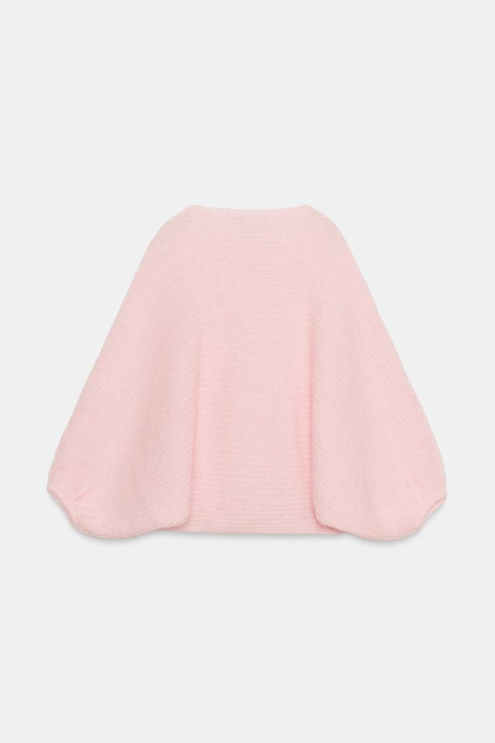 ZARA СВИТЕР С ОБЪЕМНЫМИ РУКАВАМИ, ЦВЕТ РОЗОВОГО ДЕРЕВА